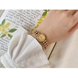 Gold Beaded Women's Watch