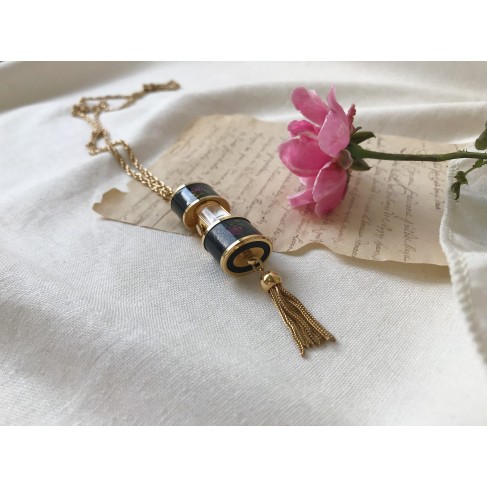Vintage Metal Floral Pendant Watch