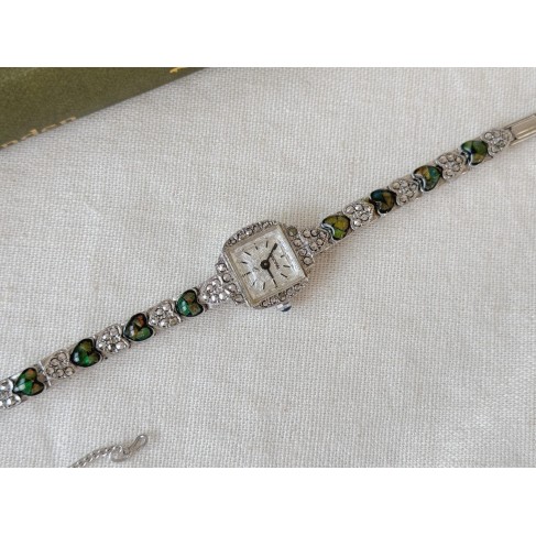 Metal Opal Women's Bracelet Watch