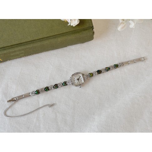 Metal Opal Women's Bracelet Watch