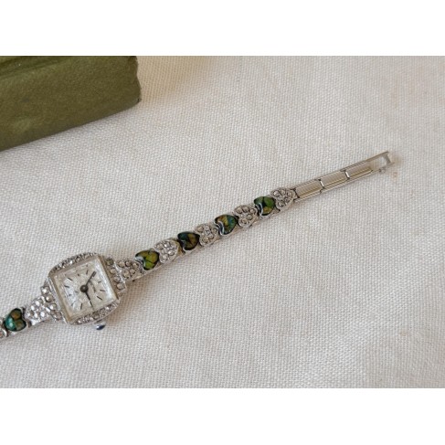 Metal Opal Women's Bracelet Watch